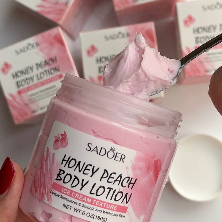 کره بدن کاسهای سادور مدل گل رز (SADOER Rose Body Butter) وزن 200 گرم