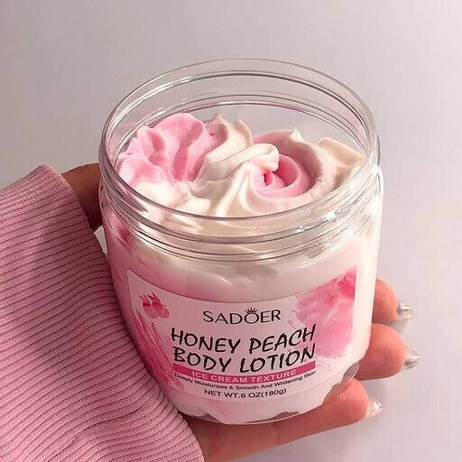 کره بدن کاسهای سادور مدل گل رز (SADOER Rose Body Butter) وزن 200 گرم