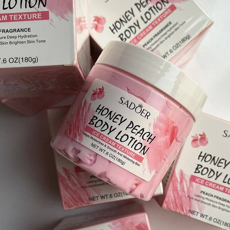 کره بدن کاسهای سادور مدل گل رز (SADOER Rose Body Butter) وزن 200 گرم