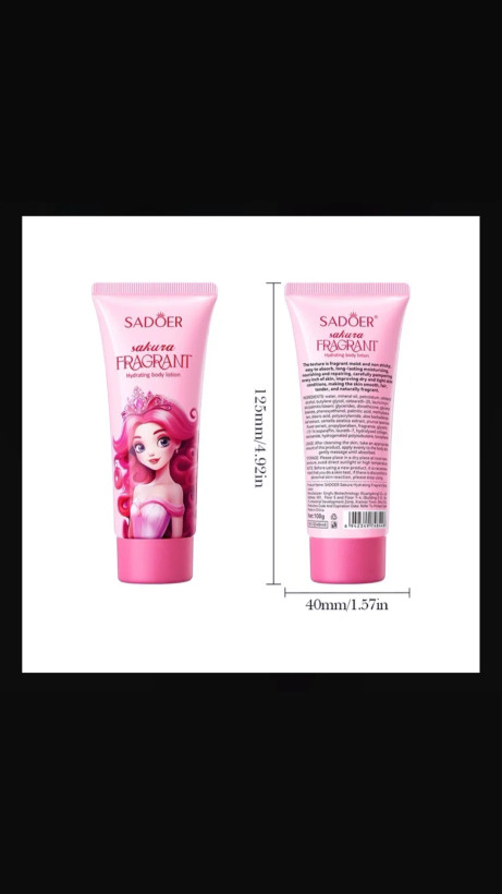 لوسیون بدن سادور ساکورا SADOER Sakura Fragrant Hydrating Body Lotion