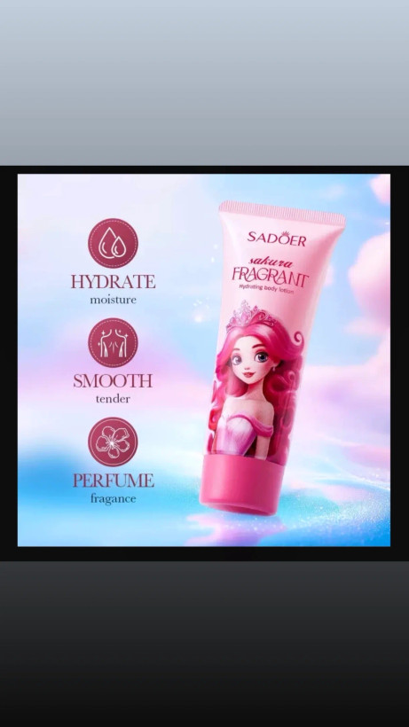 لوسیون بدن سادور ساکورا SADOER Sakura Fragrant Hydrating Body Lotion