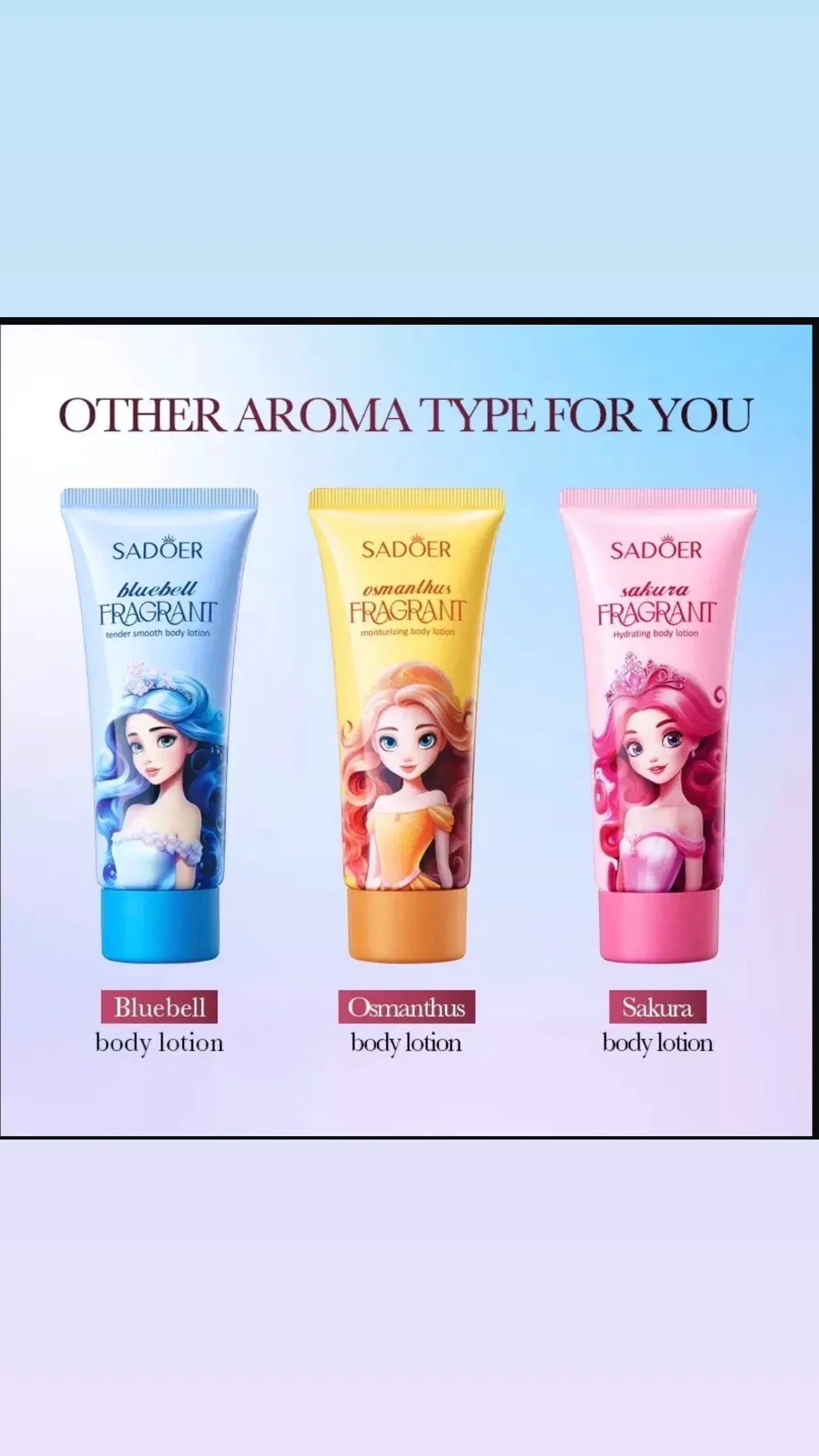لوسیون بدن سادور ساکورا SADOER Sakura Fragrant Hydrating Body Lotion