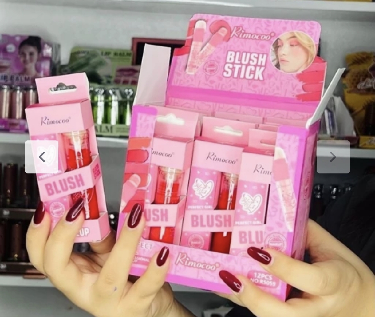 رژگونه مایع پنبه‌ای ریموکو مدل Perfect Girl (Rimocoo Blush Stick)