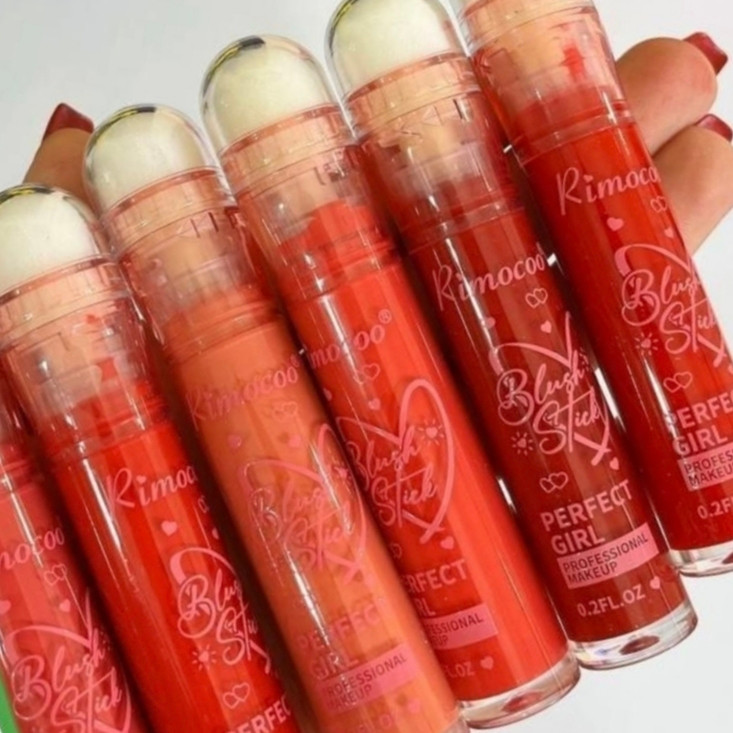 رژگونه مایع پنبهای ریموکو مدل Perfect Girl (Rimocoo Blush Stick)