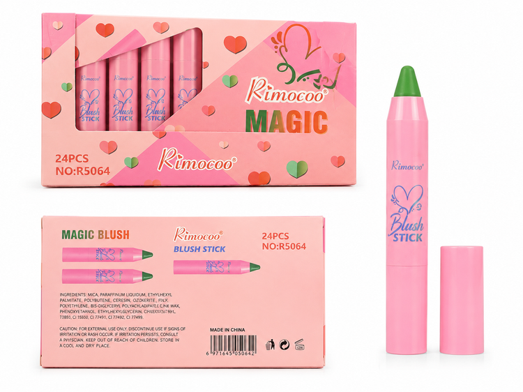رژ لب جادویی Rimocoo Magic Blush Stick | تغییر رنگ طبیعی و ماندگاری بالا