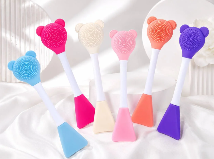 🧸 براش سیلیکونی چندمنظوره طرح خرسی