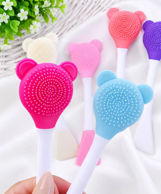 🧸 براش سیلیکونی چندمنظوره طرح خرسی