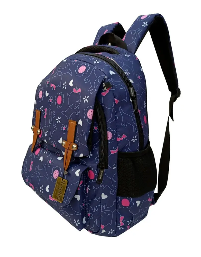 🎒 کیف مدرسه طرح باب اسفنجی و میو