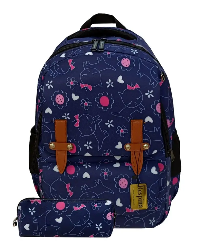 🎒 کیف مدرسه طرح باب اسفنجی و میو