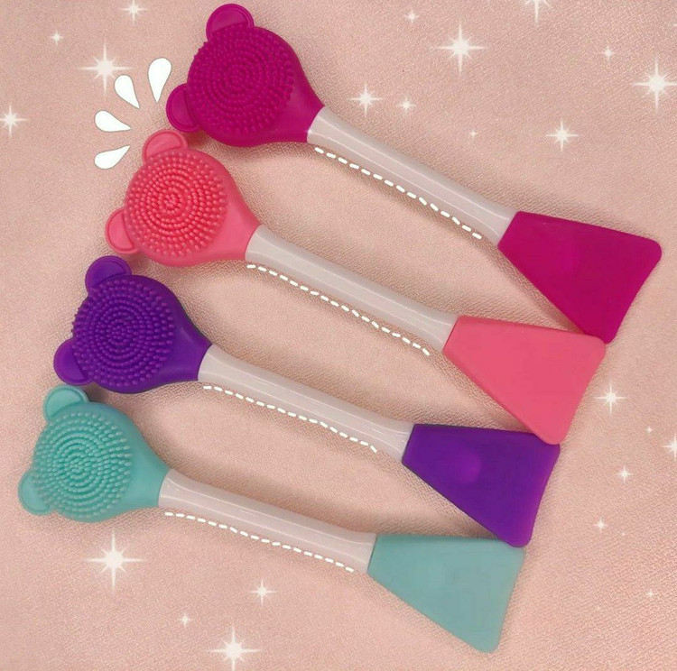 🧸 براش سیلیکونی چندمنظوره طرح خرسی