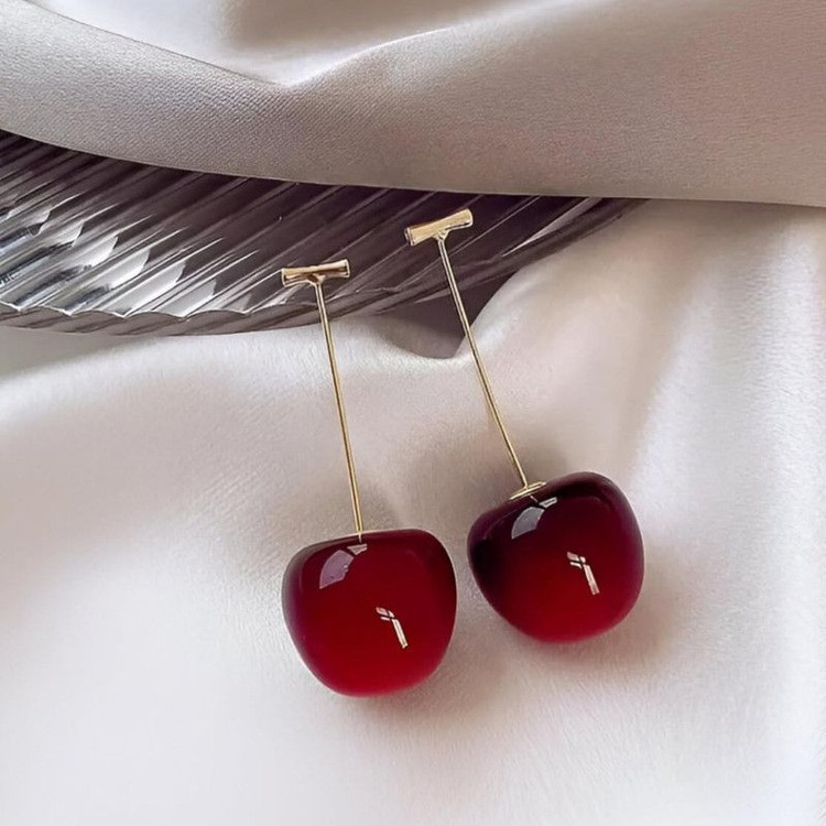 🍒 گوشواره آویز گیلاسی