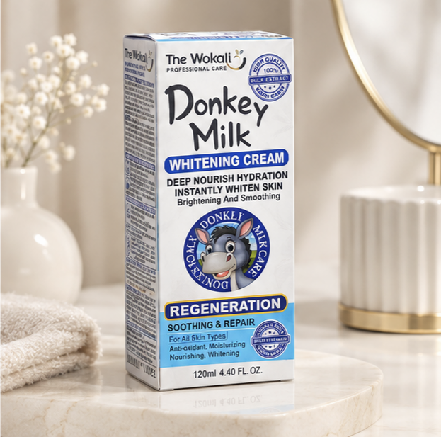 کرم شیر الاغ ووکالی Donkey Milk روشن کننده و آبرسان 120 میل | گالری مرسانا