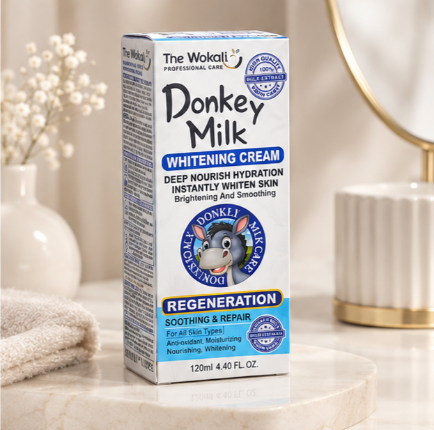 کرم شیر الاغ ووکالی Donkey Milk روشن کننده و آبرسان 120 میل | گالری مرسانا
