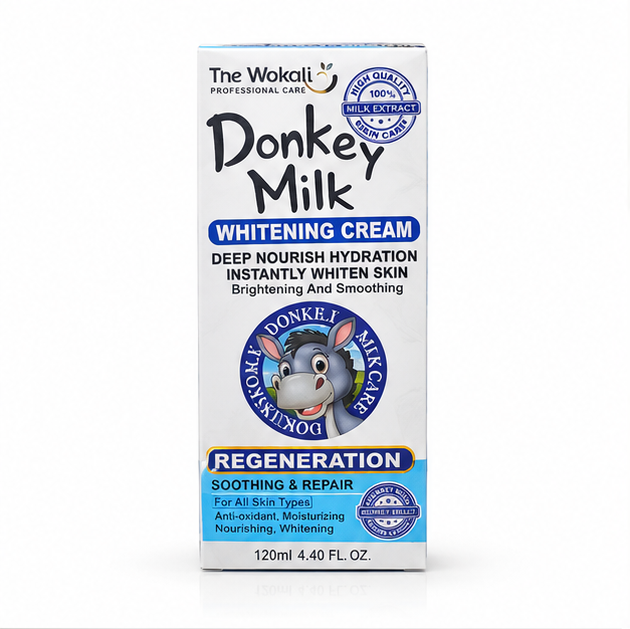 کرم شیر الاغ ووکالی Donkey Milk روشن کننده و آبرسان 120 میل | گالری مرسانا