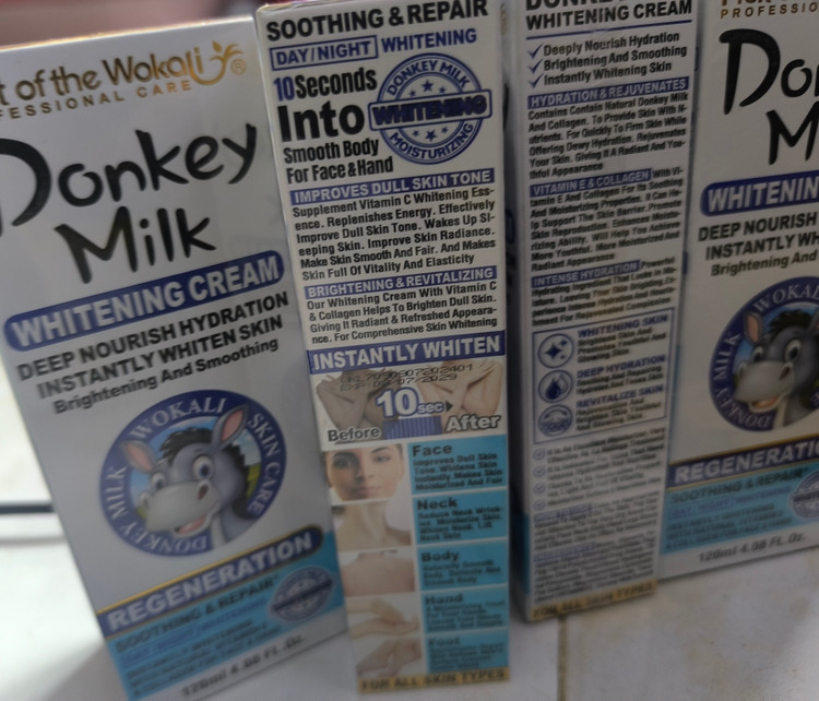 کرم شیر الاغ ووکالی Donkey Milk روشن کننده و آبرسان 120 میل | گالری مرسانا