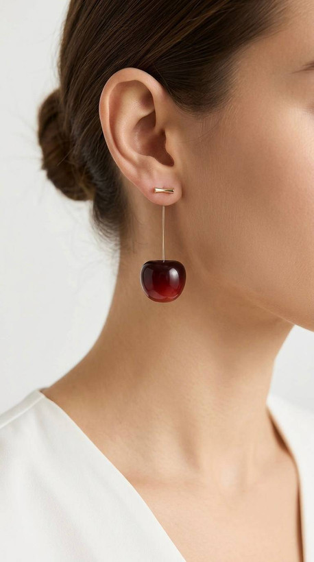 🍒 گوشواره آویز گیلاسی